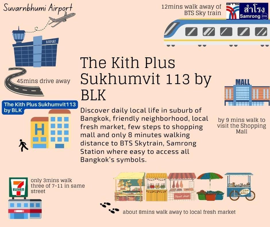 The Kith Plus Sukhumvit 113 By Blk 방콕 외부 사진